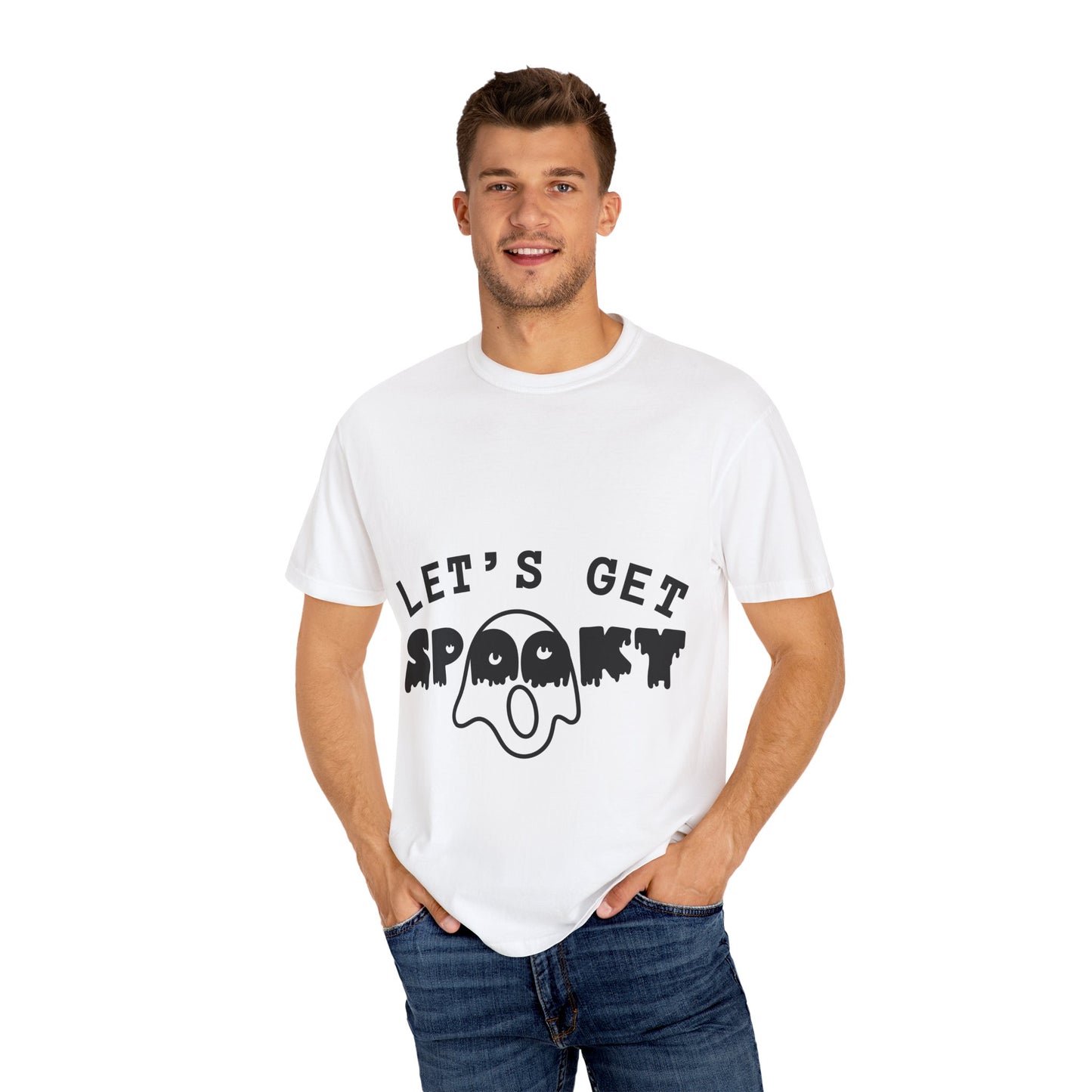 Lets Get Spooky Unisex Garment-Dyed T-shirt