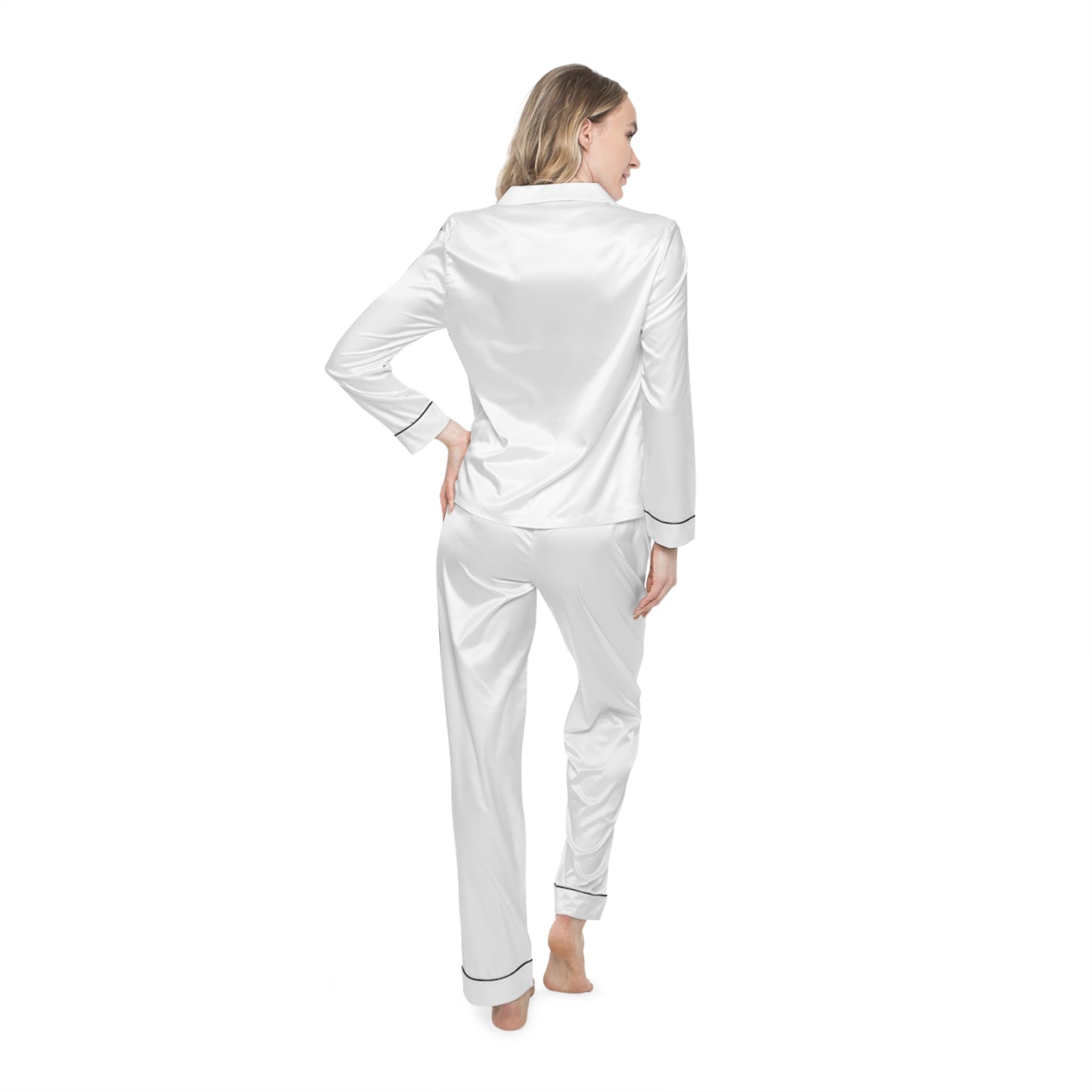 Thanksgiving Women's Satin Pajamas (AOP)