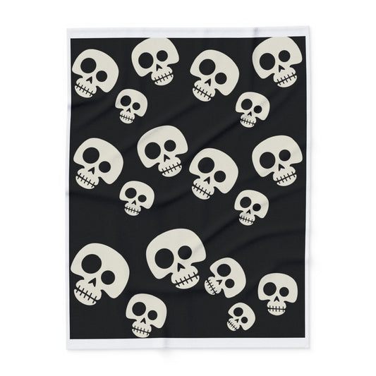 Halloween Fleece Blanket - Spooky Arctic Design