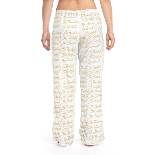 Be Thankful Women's Pajama Pants (AOP)