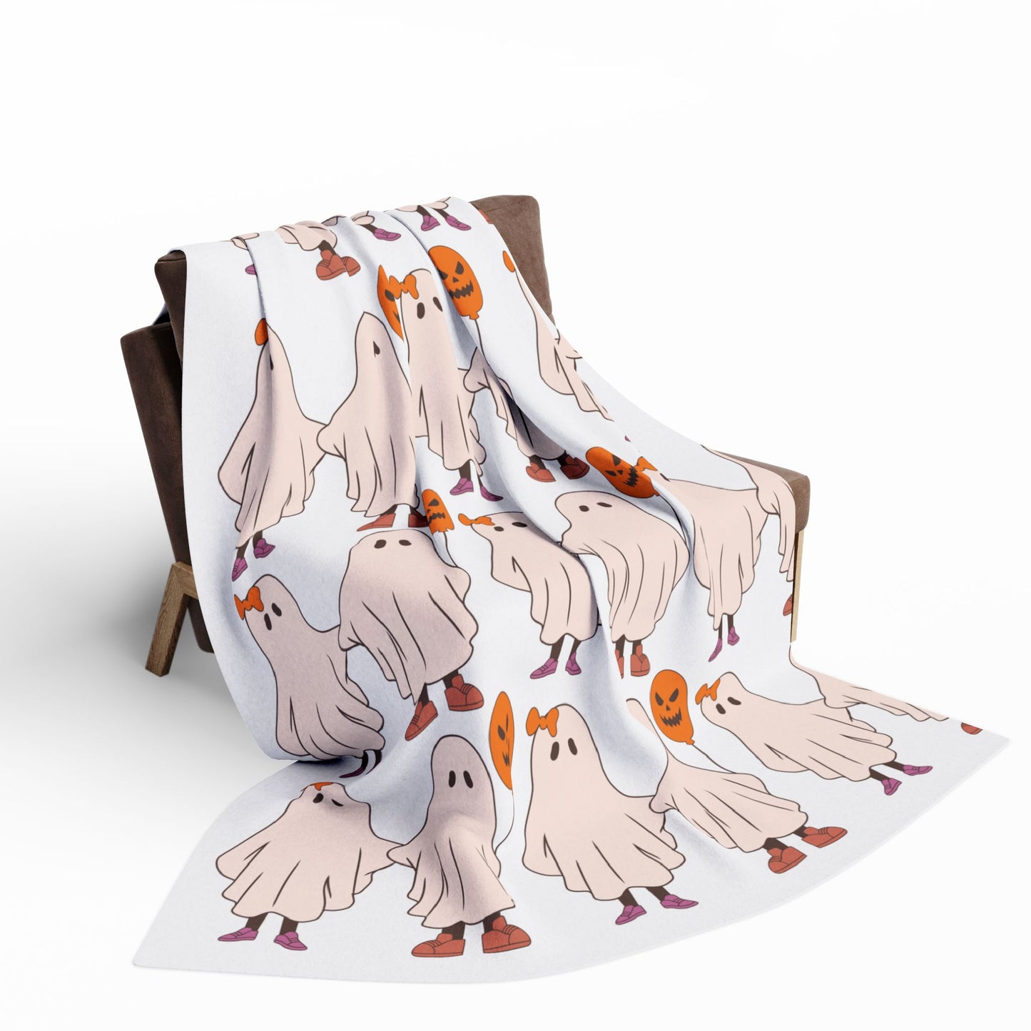 Ghost Friend Fleece Blanket