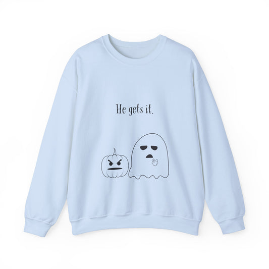 He Gets It Ghost Crewneck Sweatshirt