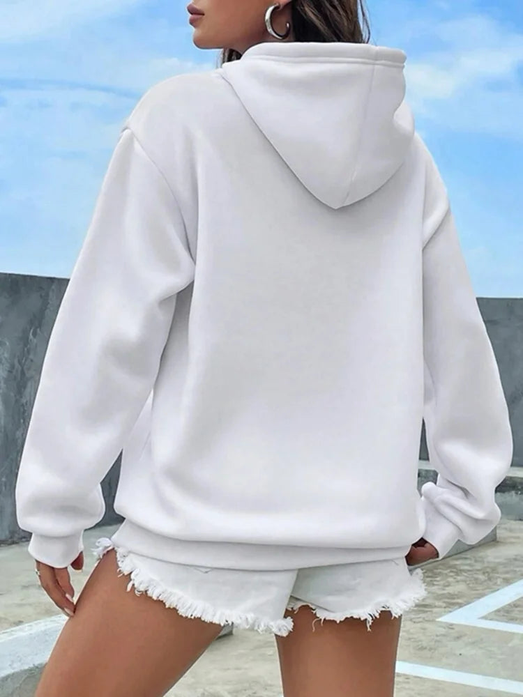 Solid Color Hooded Sweatshirts