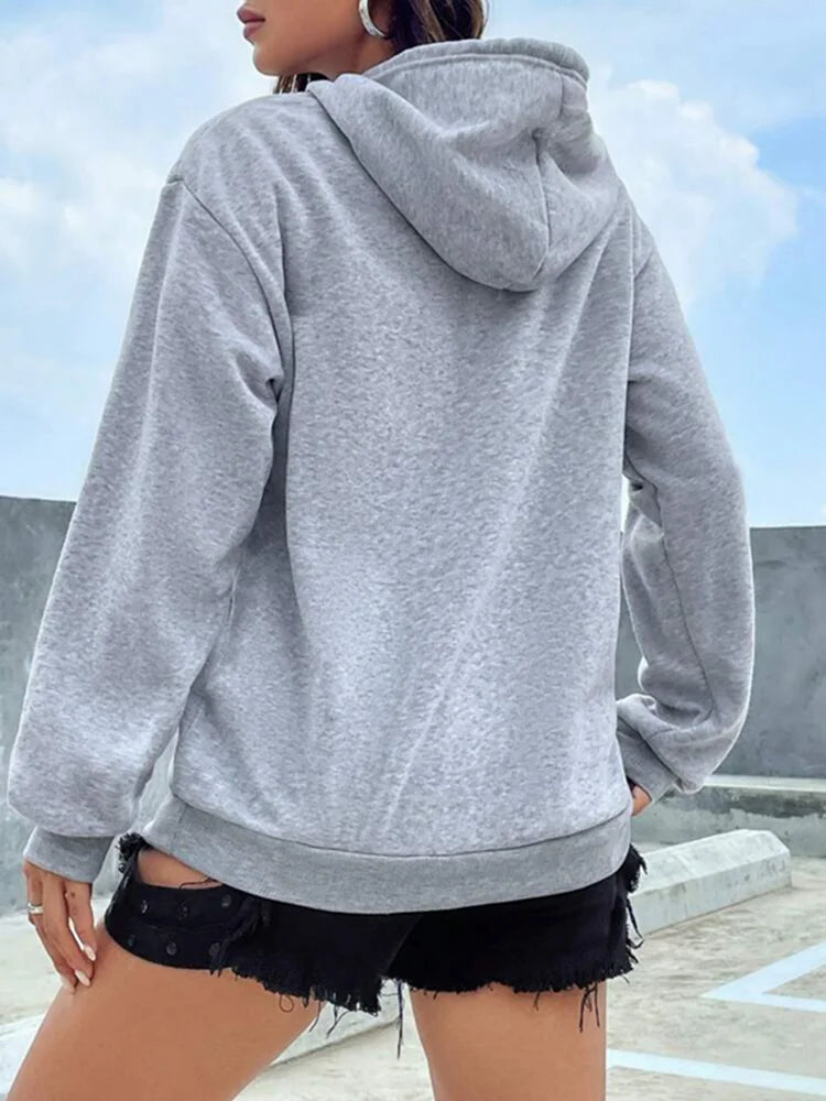 Solid Color Hooded Sweatshirts